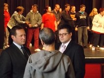 Will brings culture Minister Ed Vaizey to Earthbeat Theatre Group