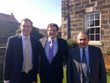 Will Goodhand, James Wharton MP & Malcolm Griffiths
